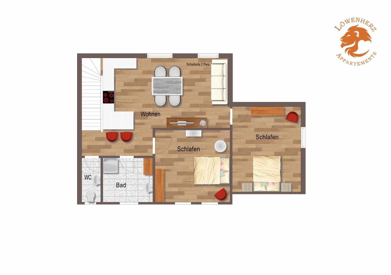 Loewenherz Appartements Бад-Бентхайм Экстерьер фото